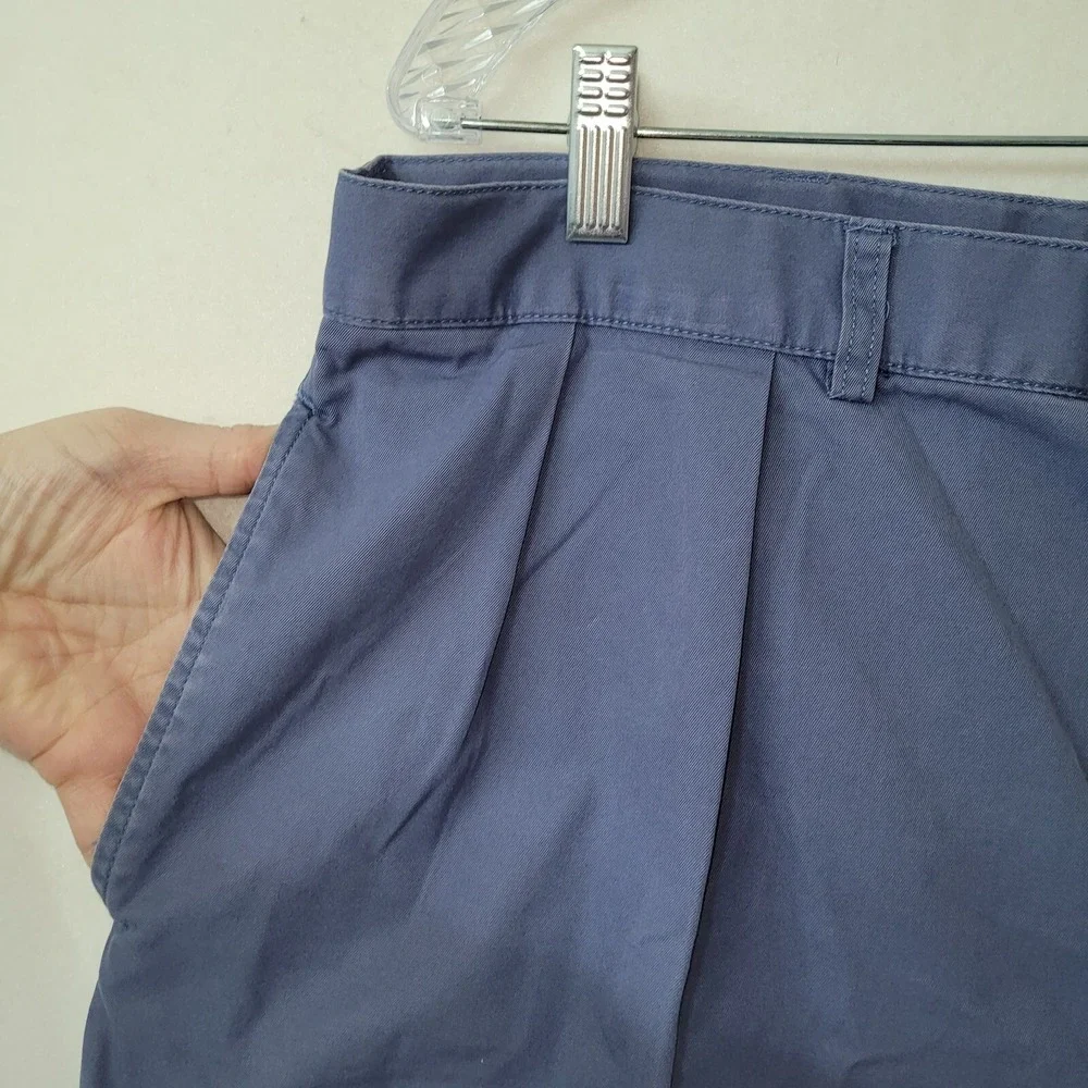 Polo Ralph Lauren Tyler Short Men 38 Blue 8.5 in Pleated Vintage 90 Preppy Chino